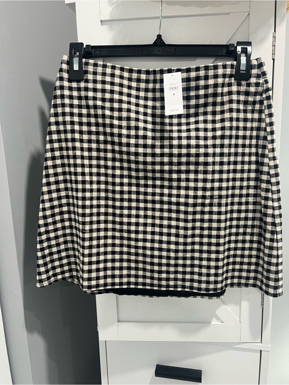 GAP Black and White Gingham Square-Neck Camisole - Picture 4 of 8